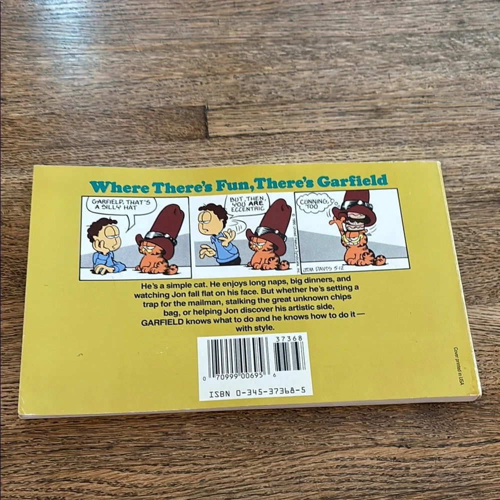 Vintage Set of 3 Garfield the Cat Comic Strip Funny Book Collection by Jim Davis